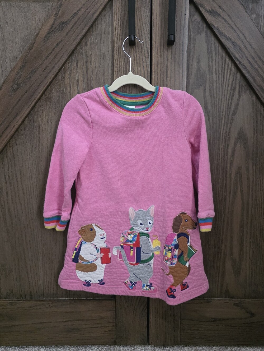 Mini Boden Back To School Applique Dress